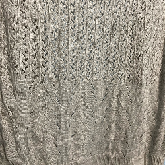 Croft & Barrow Lace Cardigan - Gray - Small - Picture 2 of 5